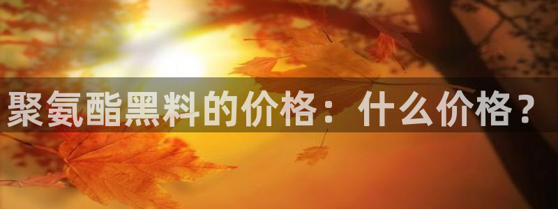 51cgfun吃瓜网 必看大瓜：聚氨酯黑料的价格：什么价格？
