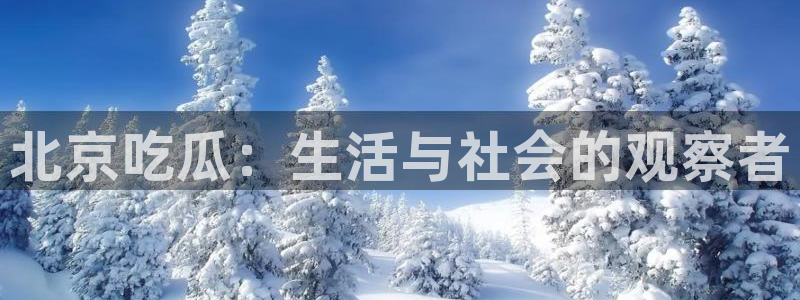 吃瓜今日吃瓜热门大瓜：北京吃瓜：生活与社会的观察者